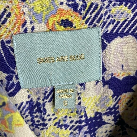 Skies Are Blue Plaid and Floral Mini Dress Size S - Picture 7 of 9